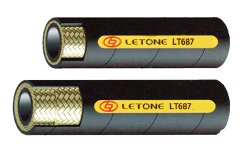 SAE 100R16紧凑型高压1和2层钢丝编织增强橡胶软管