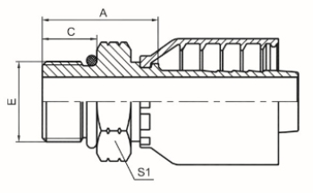 美制SAE外螺纹带O形圈 ISO 11926 SAE J1926