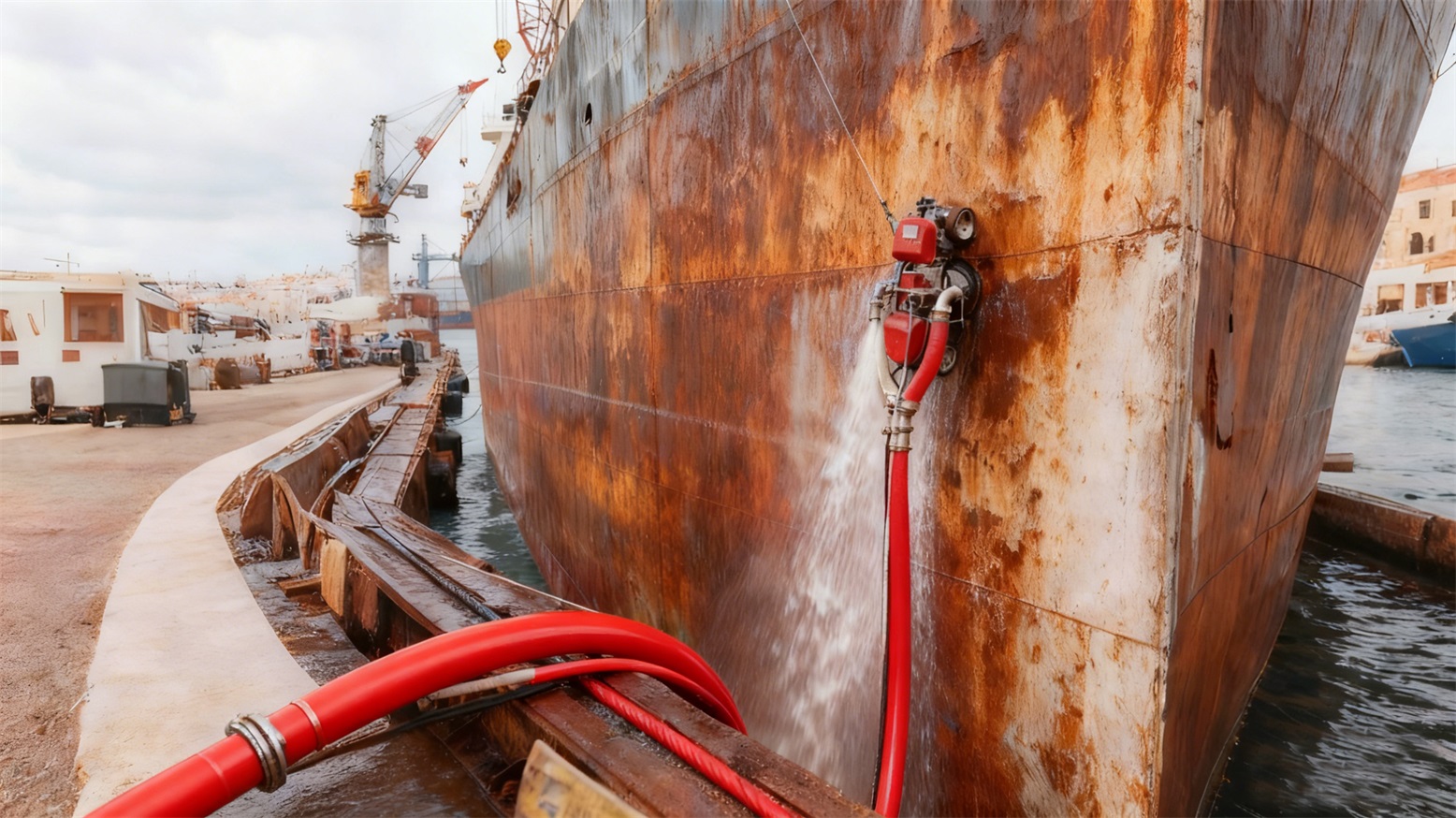 超高压水射流输送解决方案应用于阿联酋市政配套清洗换热器项目